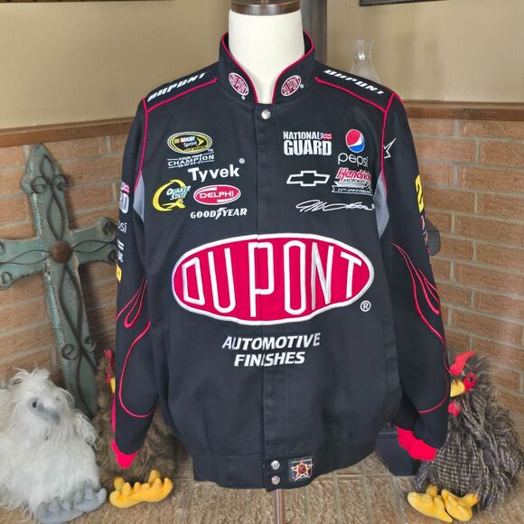 Vintage Jeff Gordon #24 Dupont Flame Nascar Jacket JH Design Men's XL - Picture 4 of 11